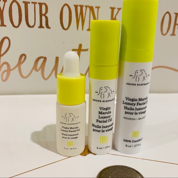 3x DRUNK ELEPHANT  VIRGIN MARULA OIL - Picture 3 of 4